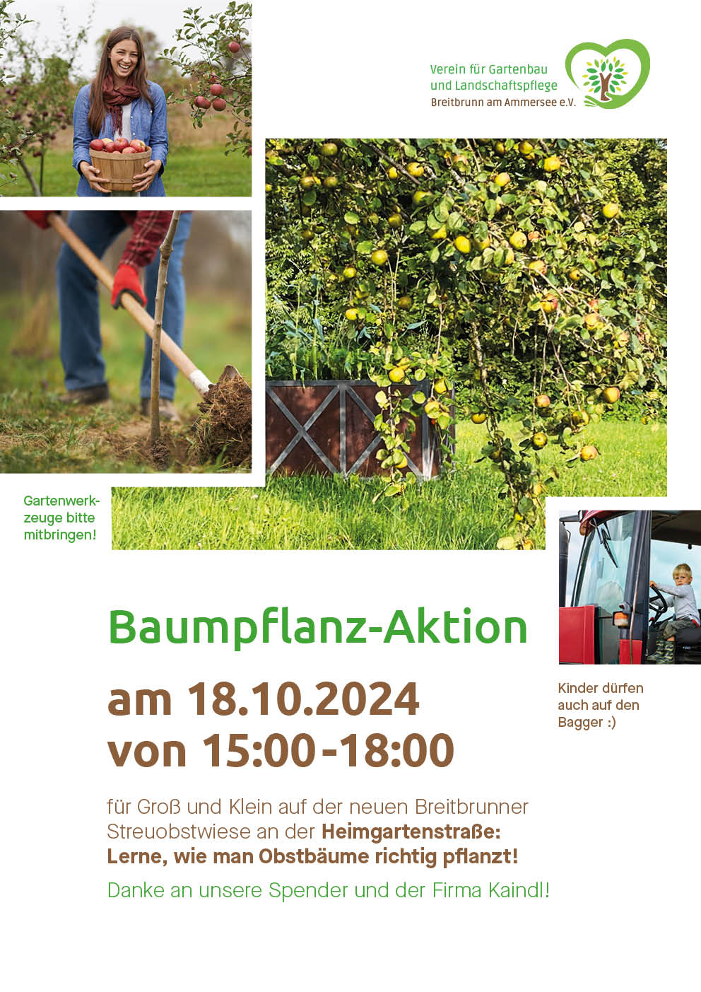 Einladung zur Baumplflanz-Aktion